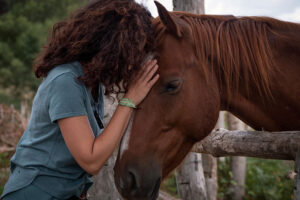 A patient in equine therapy