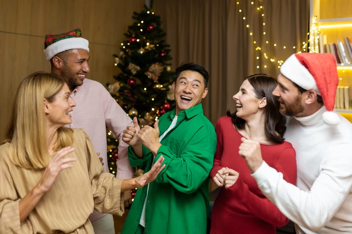 Staying Sober During the Holidays - happy group of friends